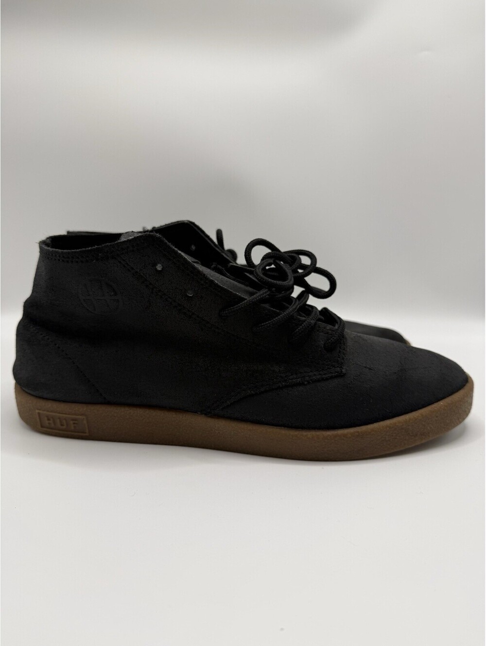Huf Cooper Black US Mens Size 8 Chukka Leather Shoes Skate